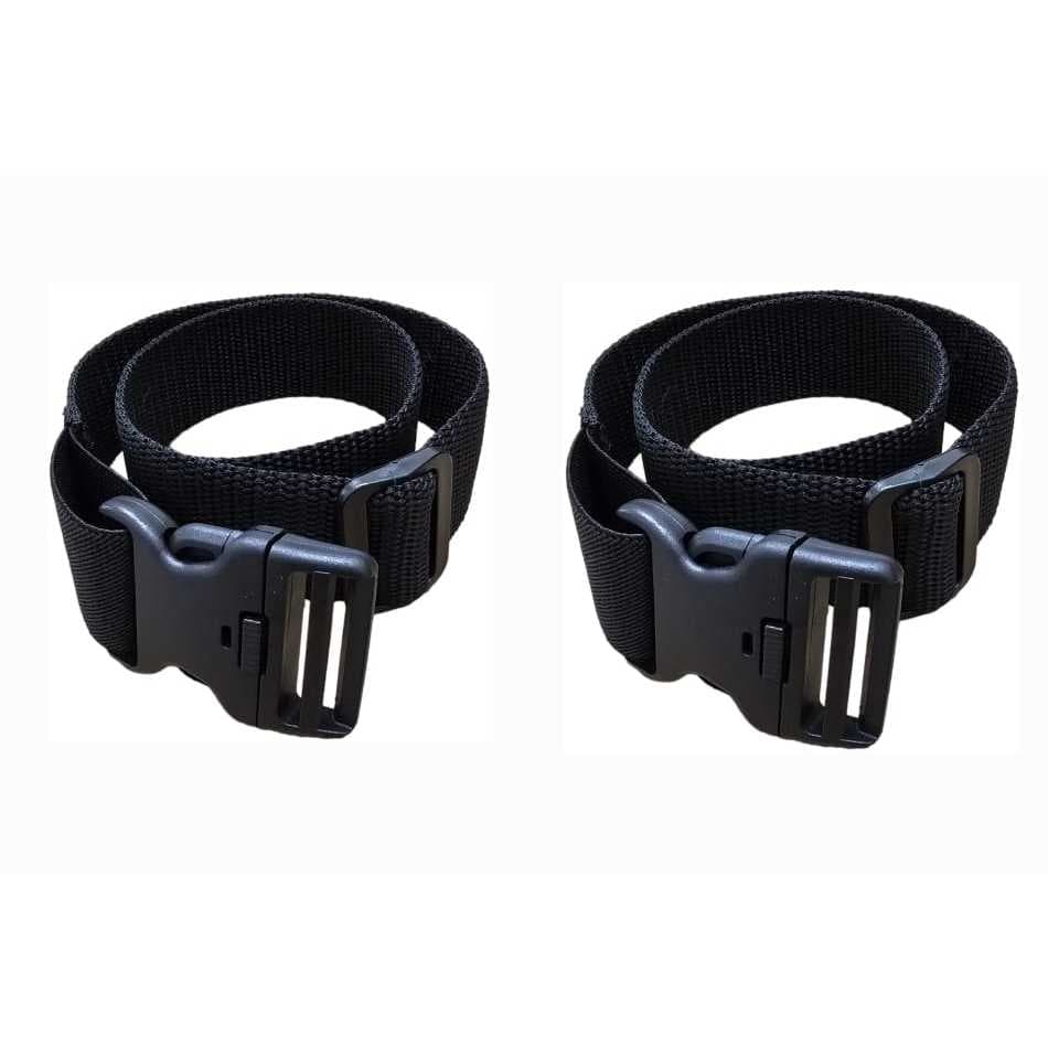 02 Fita de perna tira para Coldre Bélica, Maynards com Elástico Preto NF-e