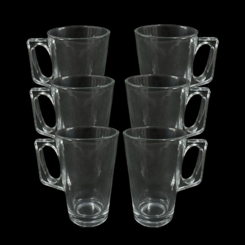 Kit 6 Canecas 250ML Xícaras Nespresso Paradise Café  Vidro Luxo