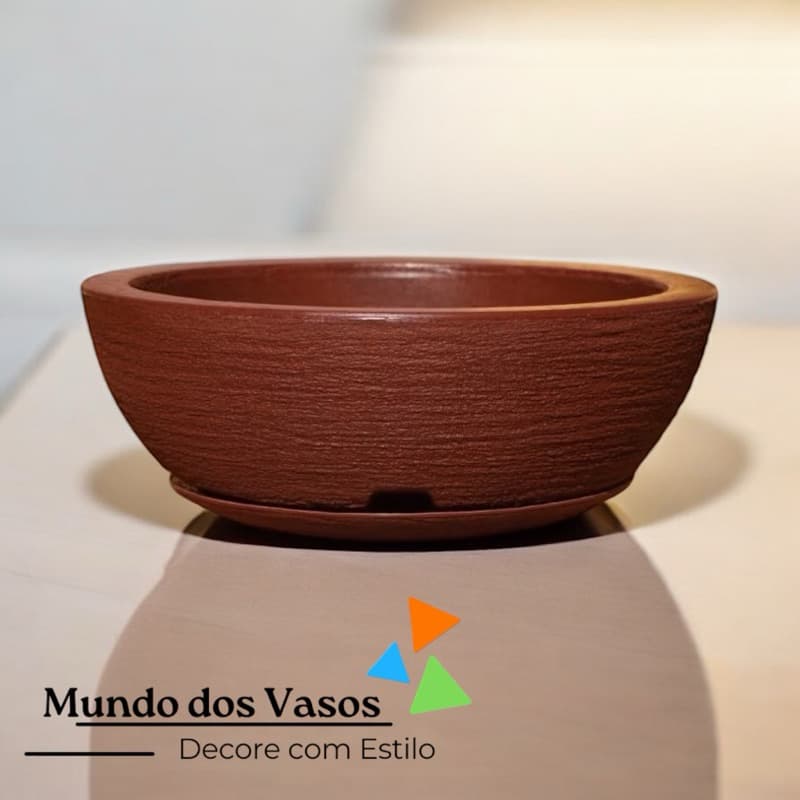 Vaso de planta bacia polietileno P Grafiato