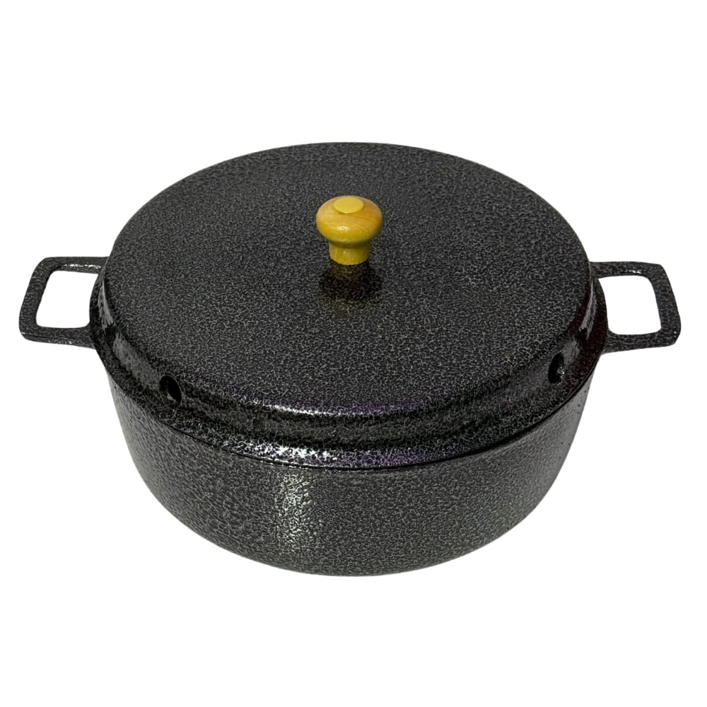 Forma Panela De Bolo Em Alumínio Fundido Batido craquedo na cor preto Assar na Chama de Fogão N.24