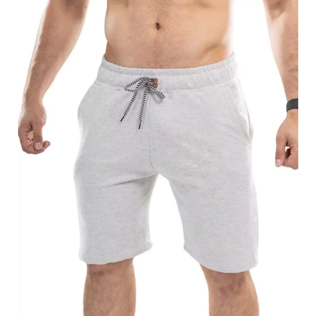 Bermuda Masculina de Moletom Casual Esportiva Academia Caminhada Lazer Caimento Perfeito