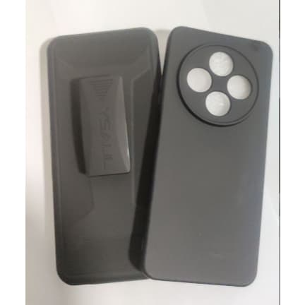 Suporte+ capa de Cintura cinto  Xiaomi Redmi 14C com capa silicone com camurça