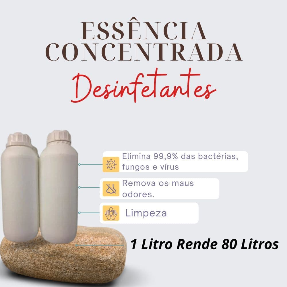 Essência HS Giovana Baby Para Desinfetantes (Hidrossolúvel) - 1 Litro Faz 80 Litros Desinfetante