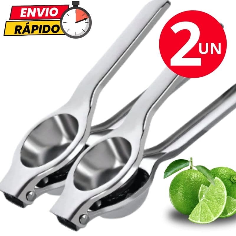 Kit 2 Espremedor de Limão Manual em Aço Inoxidável Gourmet