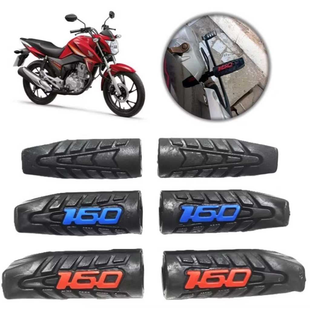 Borrachas do Estribo para Titan 160 Fan 160 Personalizadas Pedal Dianteiro
