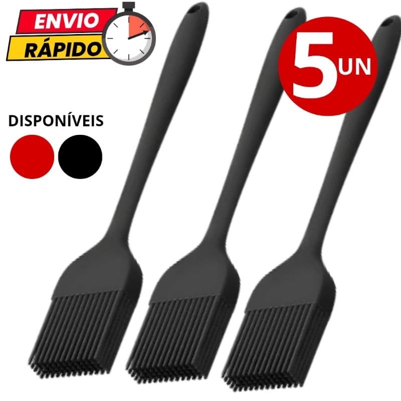 Kit Pincel em Silicone Para Confeitaria Culinária Para Cozinha Casa