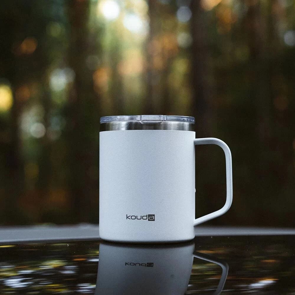 Caneca Térmica Helga Kouda Inox 370 Ml Powder Coating Cores Água Chá Café Chocolate Leite