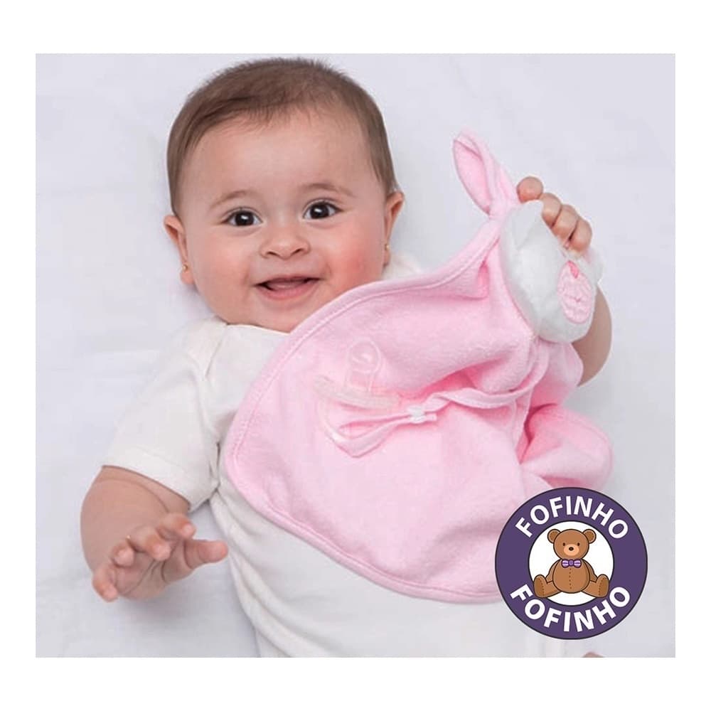 Naninha Pelúcia com Prendedor de Chupeta, apego cheirinho de bebê