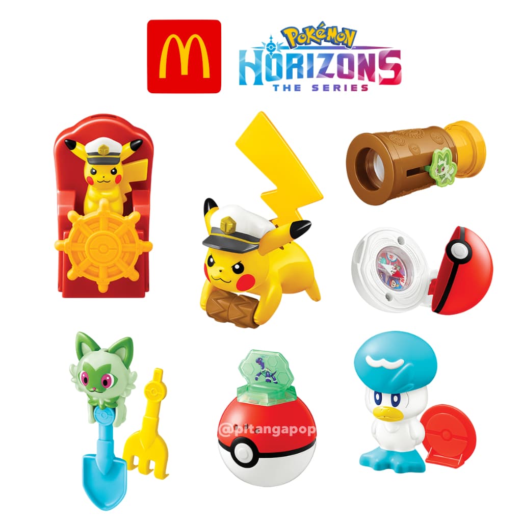 Coleção Pokemon Horizontes McDonalds Pikachu Sprigatito Quaxly