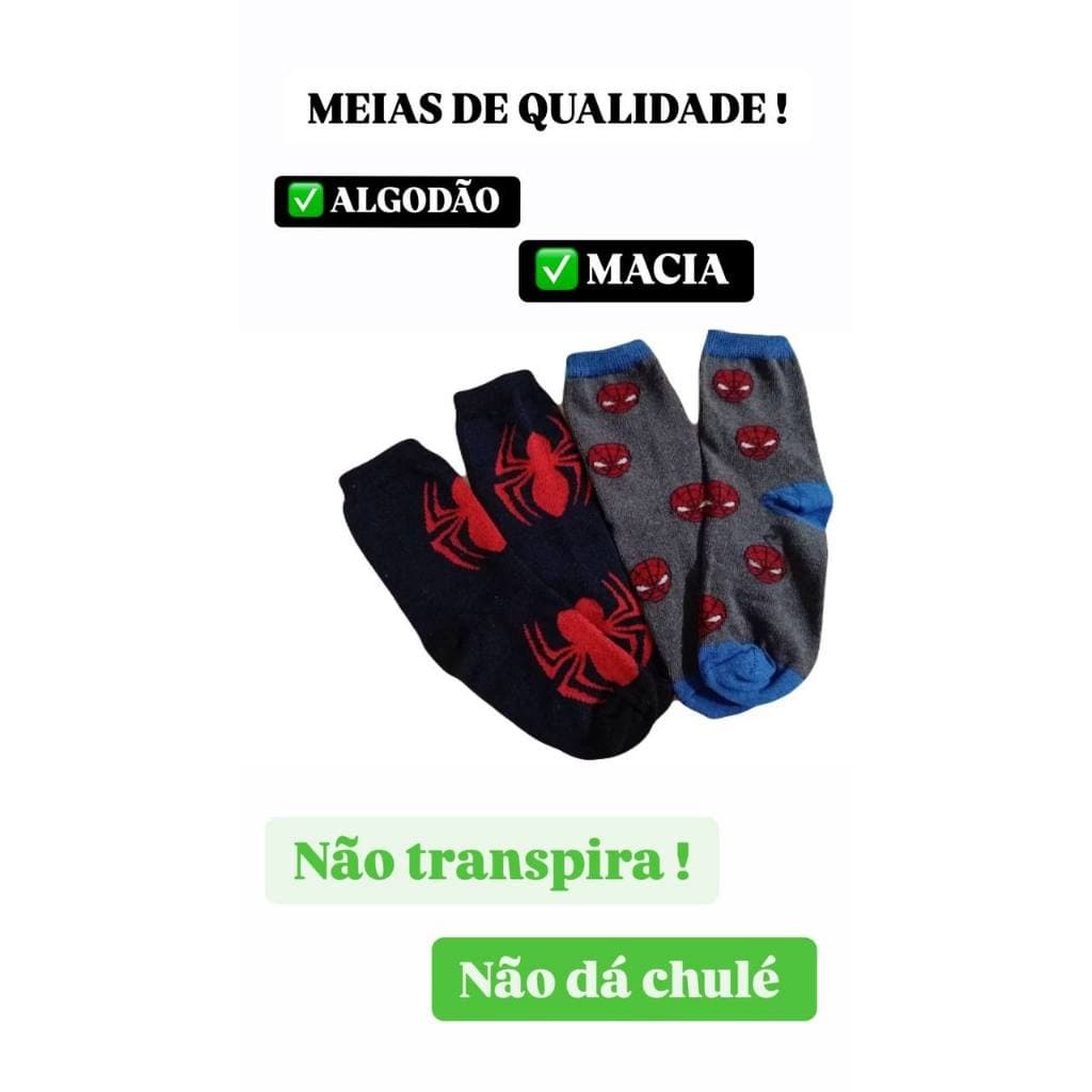 Kit Meia e Cueca Infantil – 3 cuecas + 3 pares de meias, algodão macio, ajuste perfeito, ideal para o dia a dia!