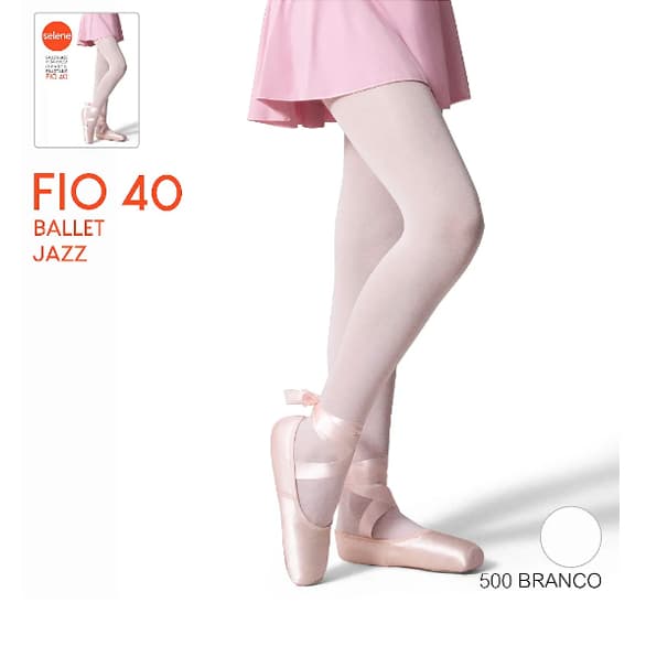 Meia Calça Infantil Fio 40 Para Ballet Jazz Selene