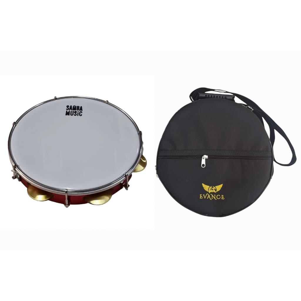 Pandeiro Samba Music PD-10 Phx 10" + Bag Premium Evance