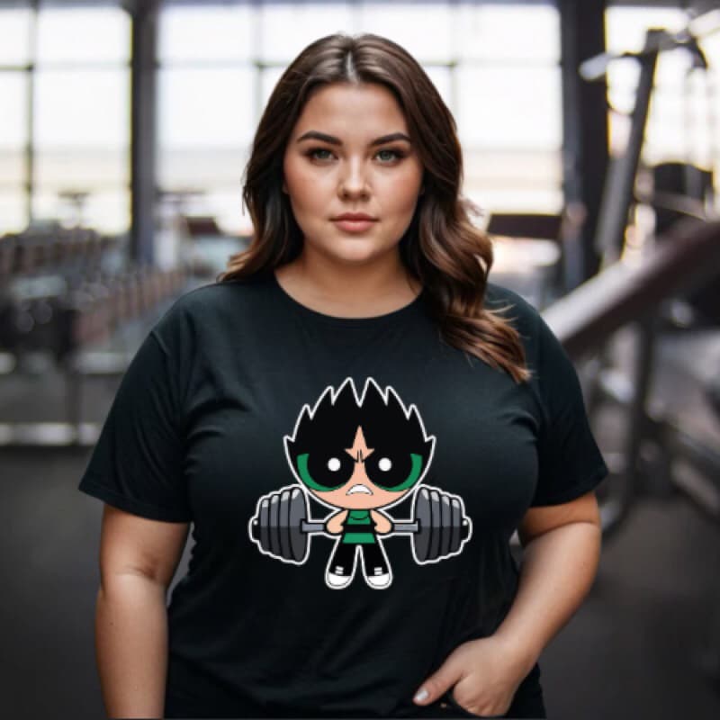Camiseta camisa Regata Academia gym fitness os meninos desorderos-Fortão meninas super poderosas camisa t-shirt unissex