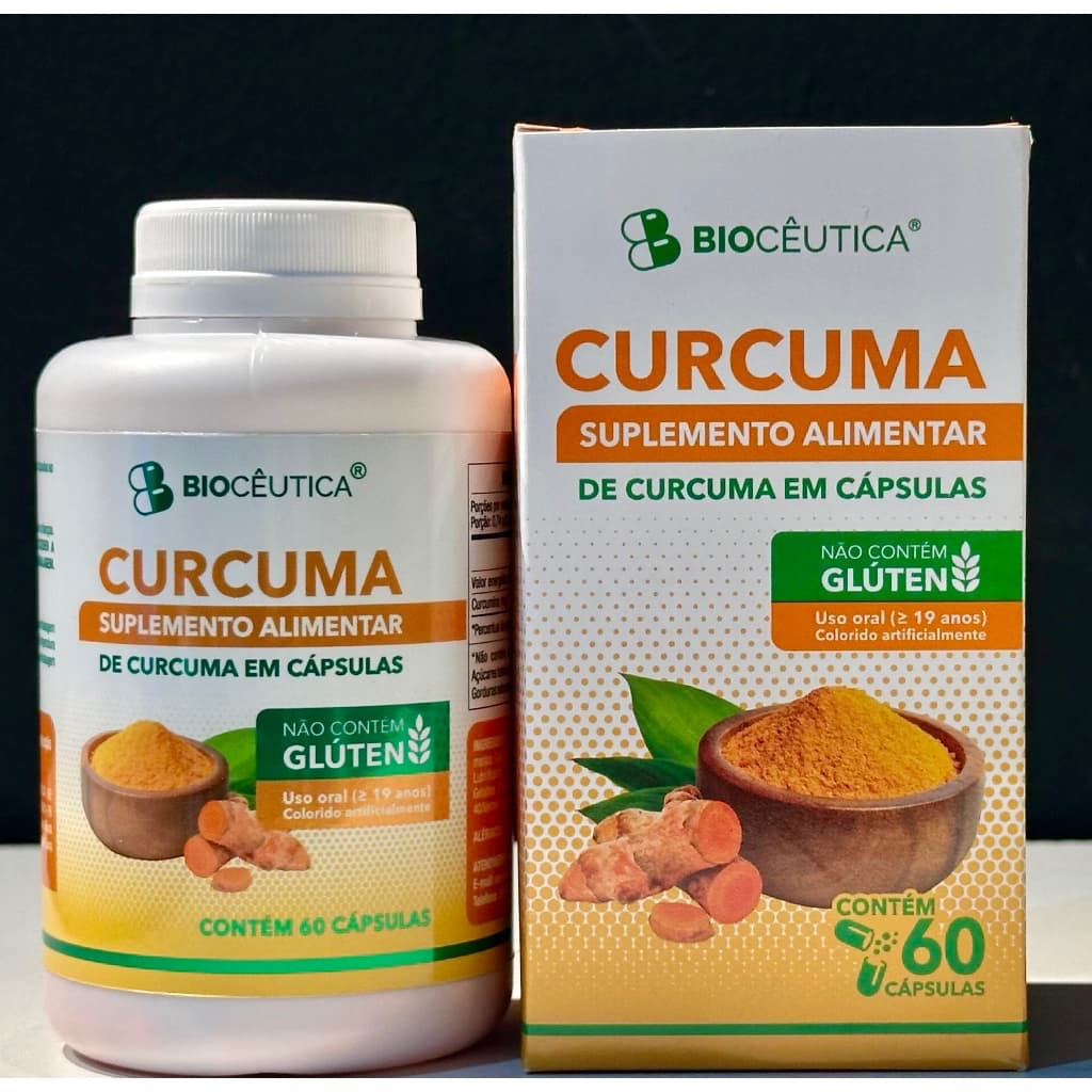 Cúrcuma em Cápsulas 500mg – Bem Estar Natural e Imunidade.