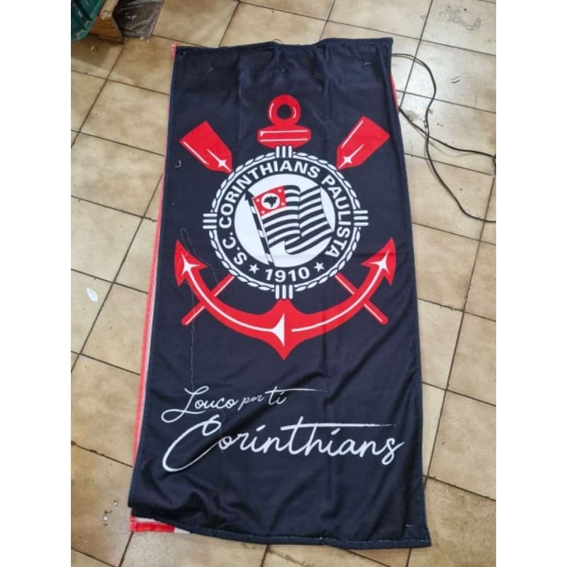 toalha de banho Corinthians original timão da leper