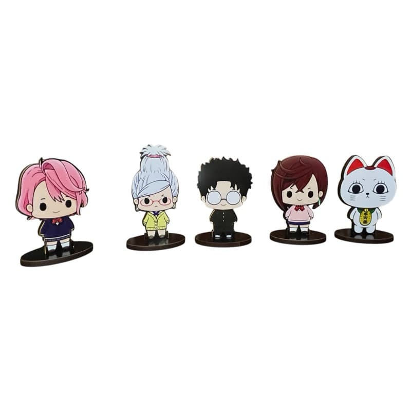 5 Totens Display Personagens de Mesa Dan Da Dan combo com 5