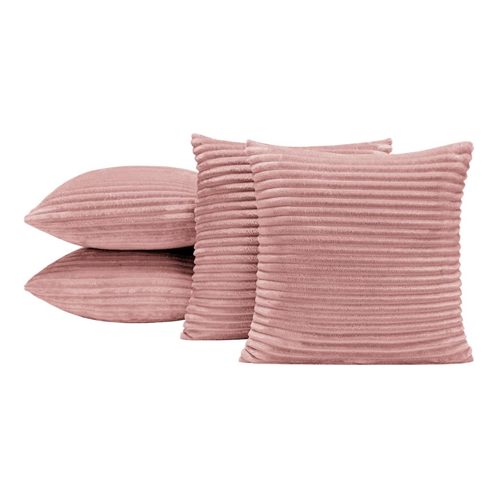 Kit 4 Capa Almofadas 45 cm x 45 cm Flannel Jacquard Velvet Bariloche Cores Vazia