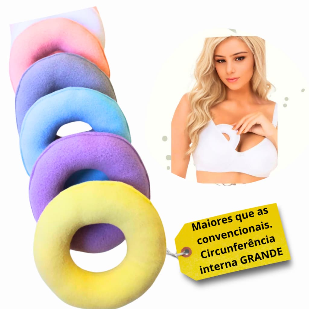 2 Pares de Rosquinhas de amamentação antialérgicas/rosquinhas para seios