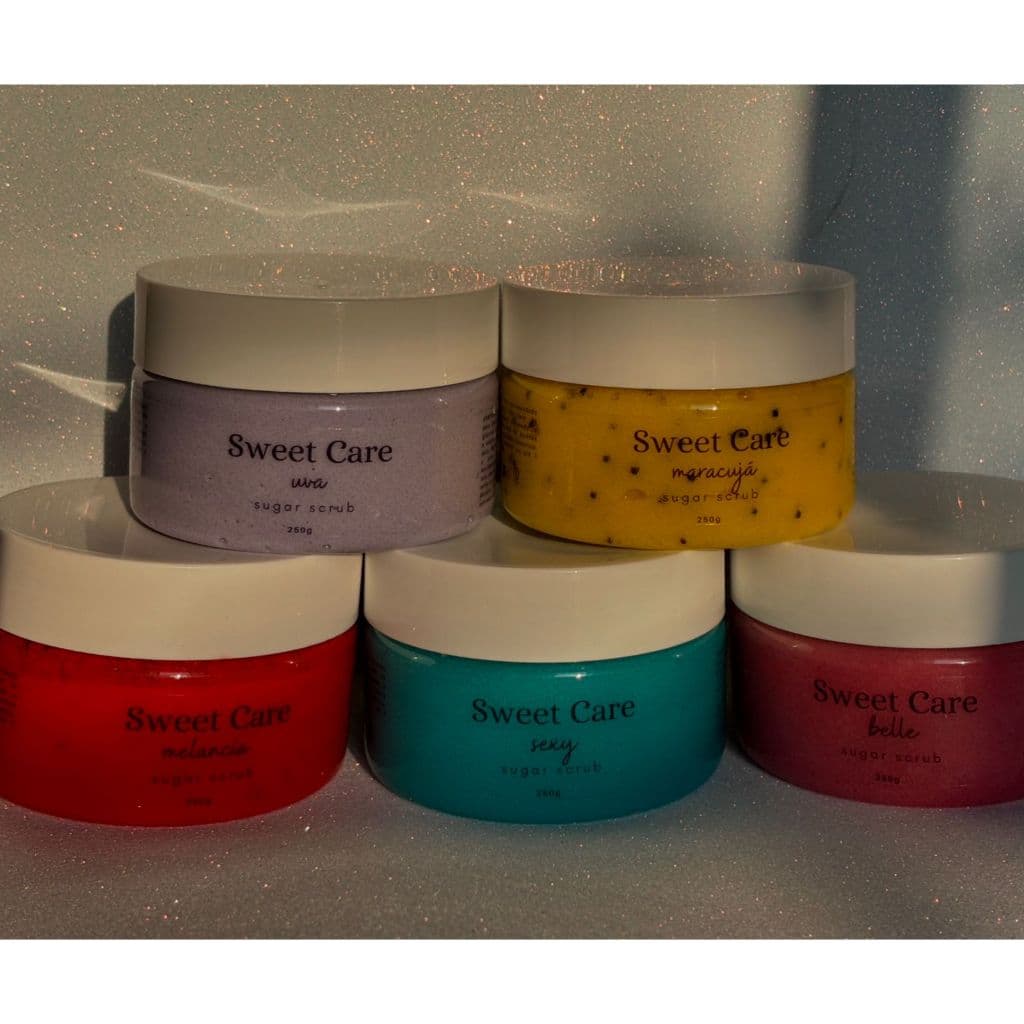 KIT COM 2 ESFOLIANTE CORPORAL - SUGAR SCRUB   - DIVERSAS FRAGRANCIAS - SWEETCARE