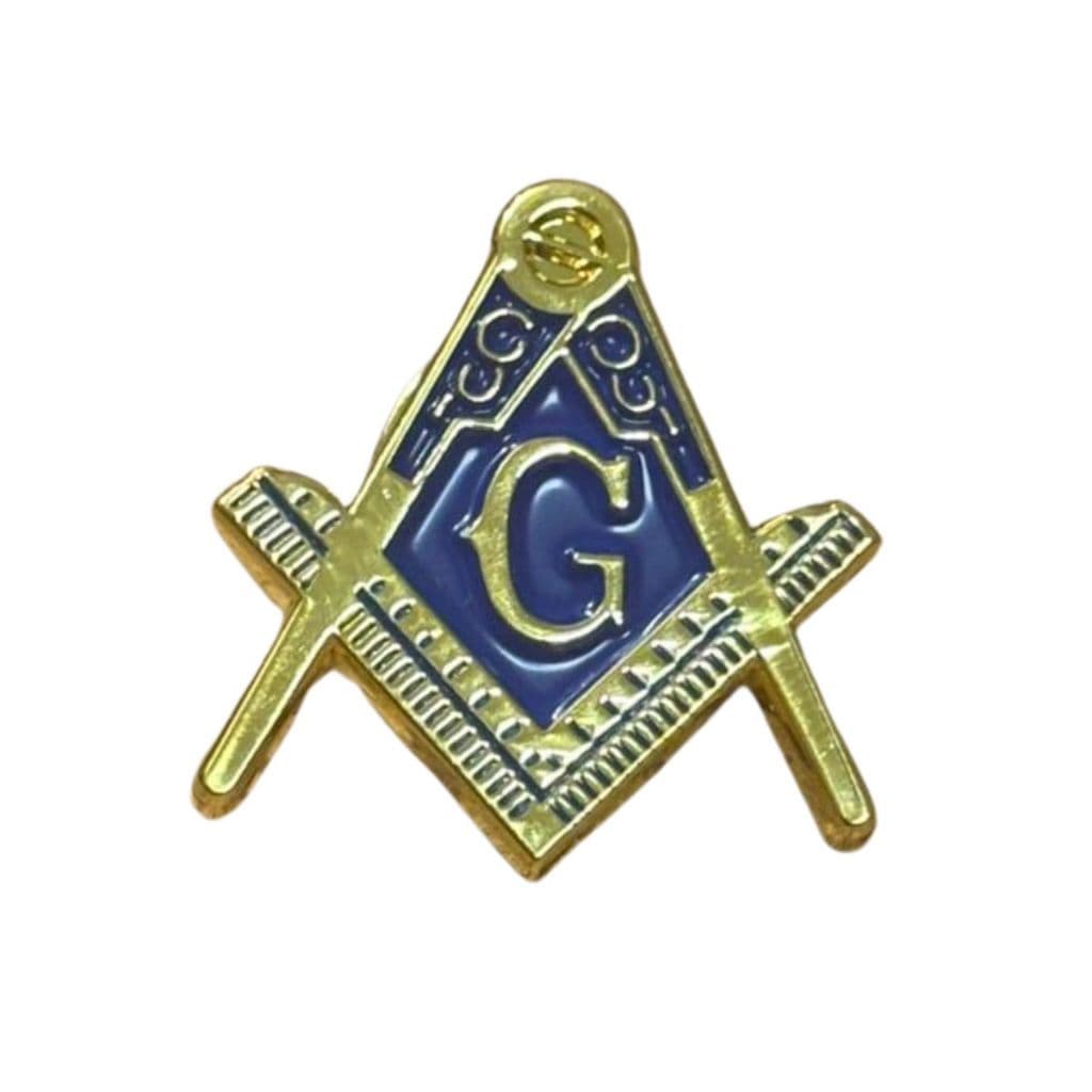 Pin Broche Maçom Maçonaria Esquadro Compasso Metal Dourado