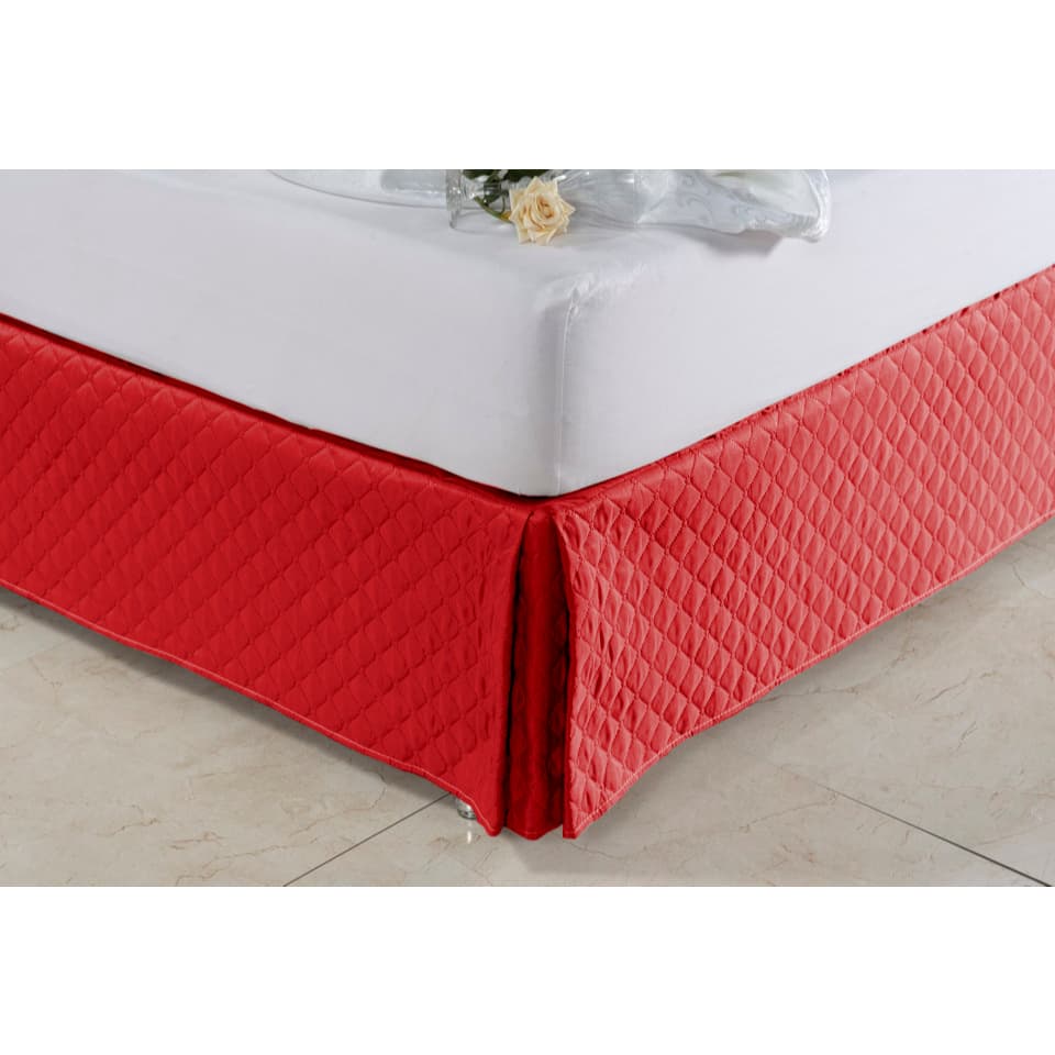 Saia Box Solteiro 30 cm Altura Matelassê Ultrassônico modelo ''Estilo lençol''