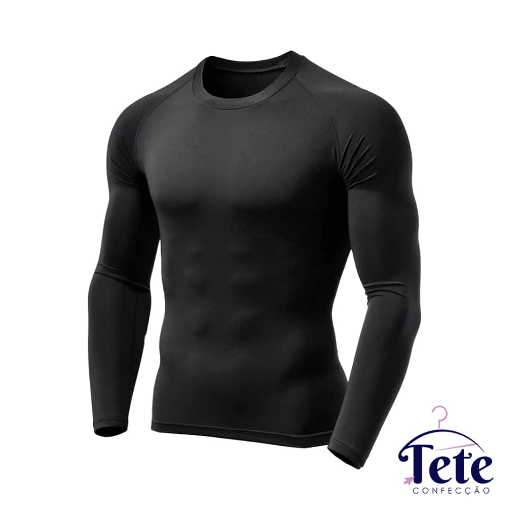Camisa Térmica Proteção Uv 50+ Segunda Pele Camiseta Blusa Malha Fria Unissex Academia Manga Longa