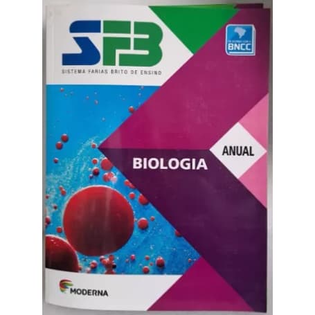Livro Sfb Anual Ensino 9º ano Edit. Moderna Biologia. 4º Edç Sistema Farias Brito De Ensino Fundamental