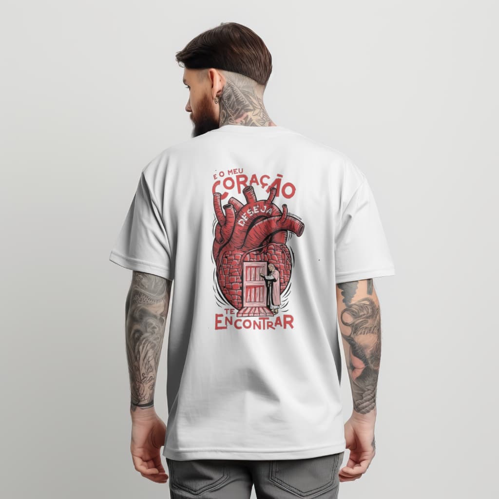 Camiseta Cristã Oversized Streetwear Masculina Camisa 100% Algodão Terra Seca Senhor Cristã