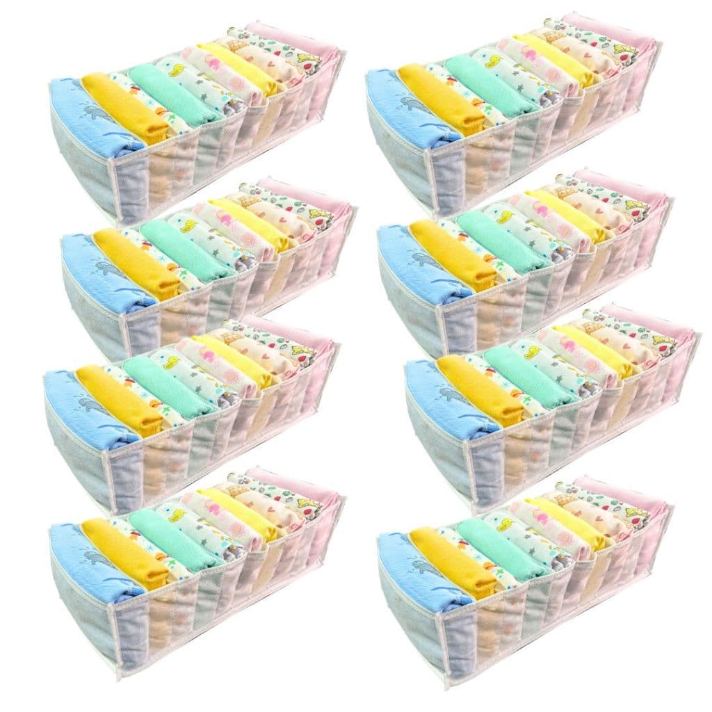 Kit 10 Colmeia Organizador de guarda roupa TNT Premium 10x15x35cm - p/ cueca boxer - Maison Plus