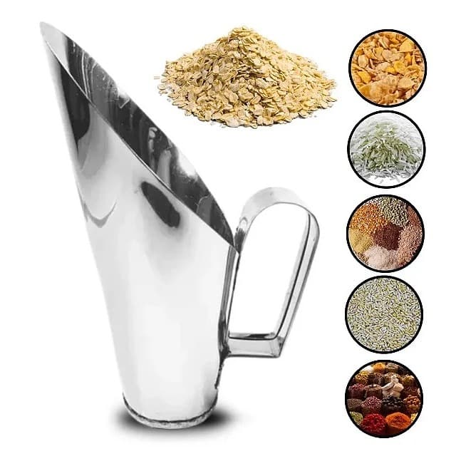 Concha Para Cereais Aço Inox Para 500g