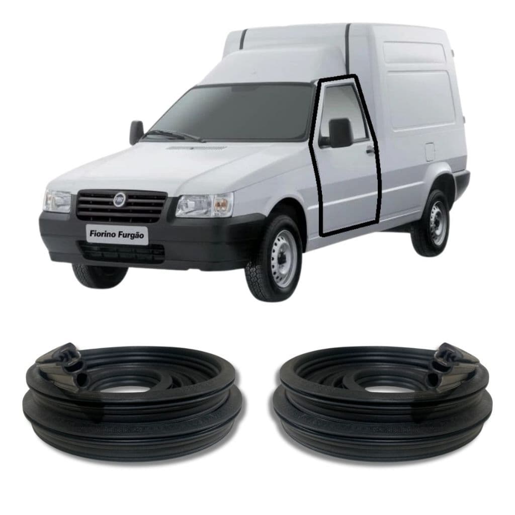 2 Borrachas Das Portas Fiat Fiorino Até 2013 Vedação Água Pó