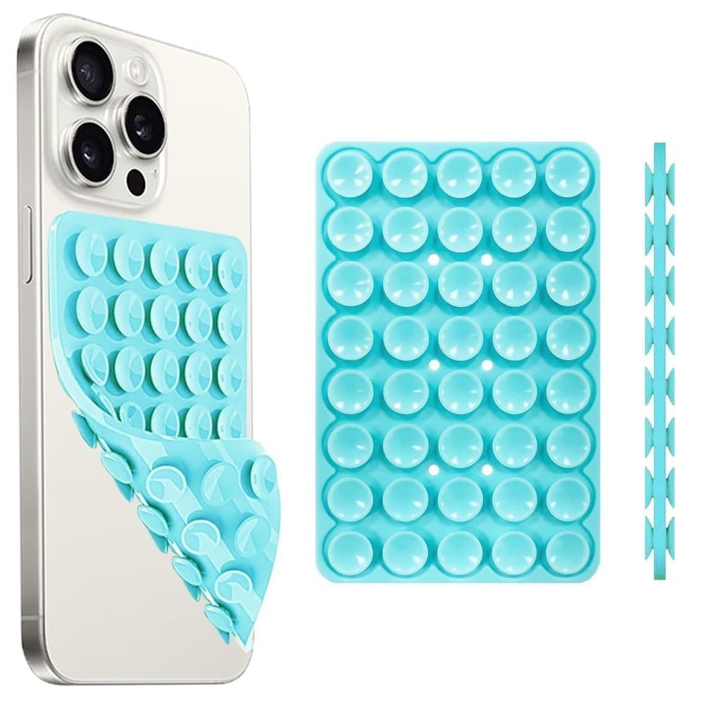 Suporte Celular Ventosa Silicone Dupla Face Colorido