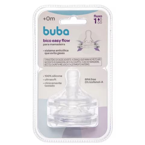Bico para mamadeira Buba Fluxo 1