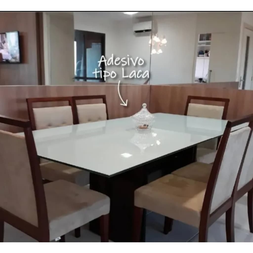 Branco Brilho 1m x 50cm envelopamento de mesas, fogão, microondas Geladeiras, Carros e outros.
