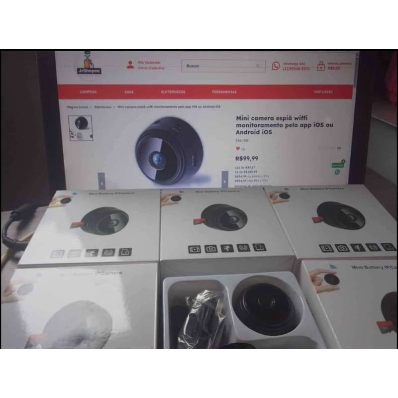 mini camera espiã magnetca wi-fi