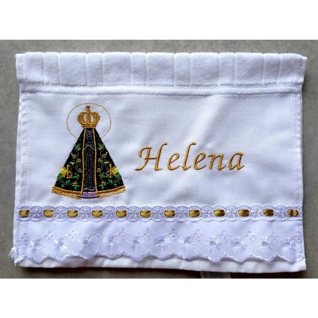 Toalha bordada,toalha Nossa Senhora Aparecida personalizada toalha mão.
