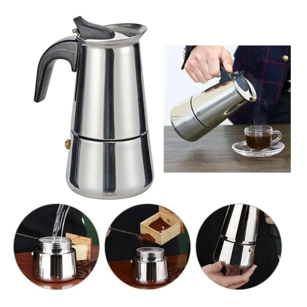 Cafeteira Italiana Inox Filtro