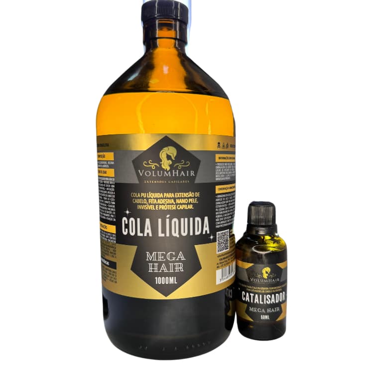 Cola Líquida Para Confecção Para Mega Hair invisivel 1 Litro