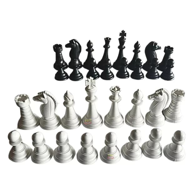 Peças De Xadrez Oficial Rei 10cm Grande Jogos Toy Trade 32 peças em plástico Polipropileno Reposição
