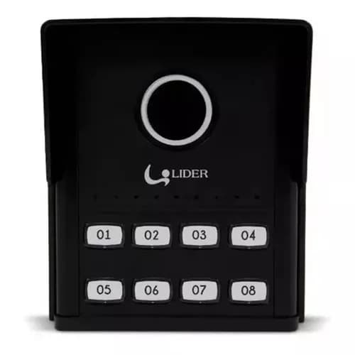 Interfone 8 Pontos Porteiro Coletivo Smart Lr808 Líder