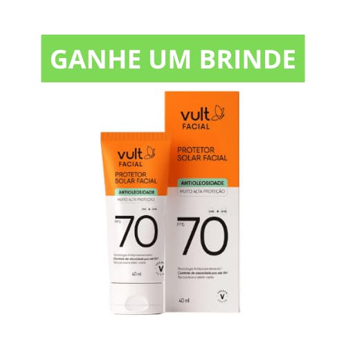 Protetor Solar Facial FPS 70 Vult 40ml