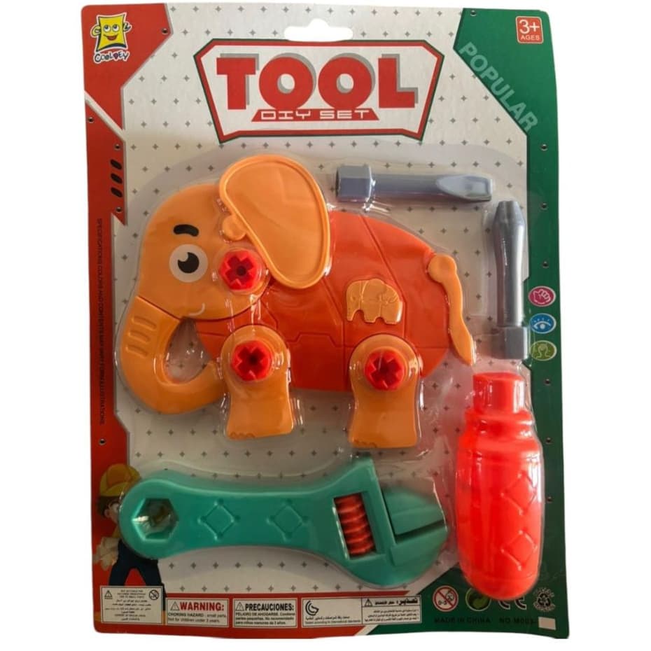 Elefante de Brinquedo Educativo Didático De Montar Desmontar Infantil Barato