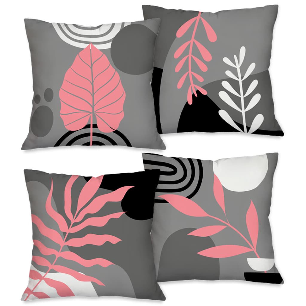 Kit com 4 Capas para Almofadas Decorativas 45X45cm Decoração