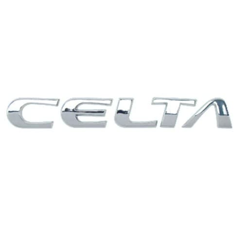 Emblema Letreiro Celta 2001 a 2006 Adesivo Cromado Chevrolet