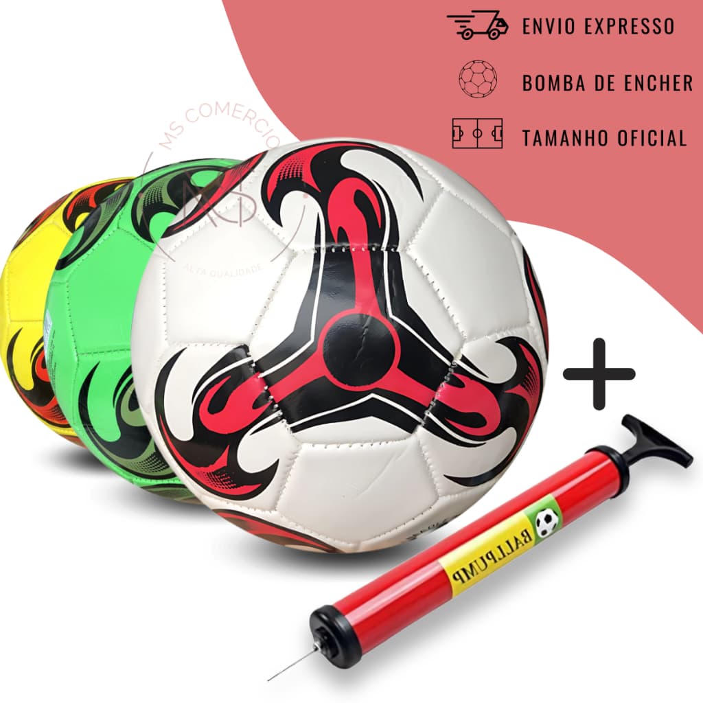 Bola de Futebol Tamanho 5 Oficial Campo (com Bomba de Encher, ou sem a bomba)