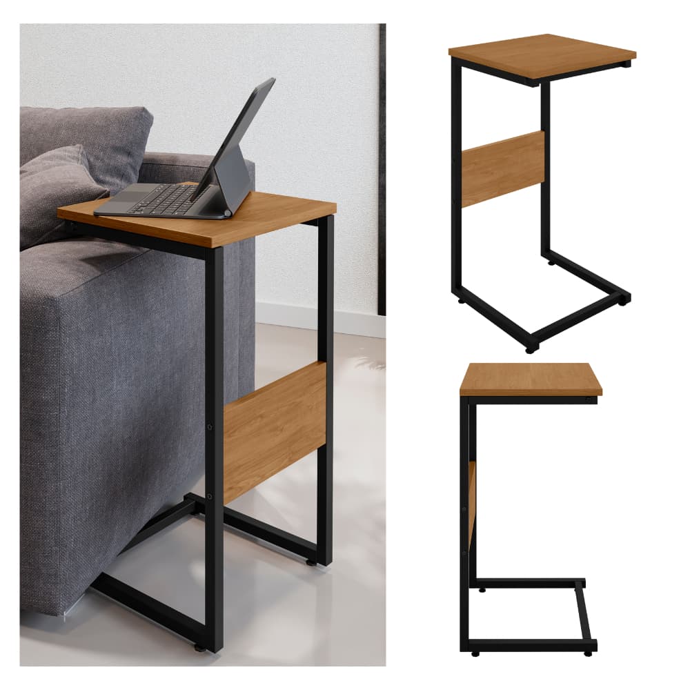 Mesa De Apoio Lateral Auxiliar Sala Quarto Escritório Encaixe Sofá Cama