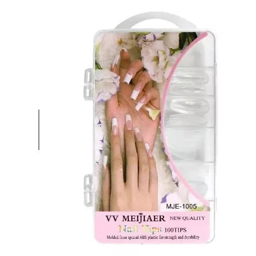 Tips com 100 unhas Curvatura C para unhas de gel alongamento Nail Tips