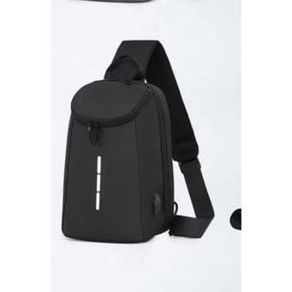 Bolsa De Peito De Negócios Na Moda Masculina Casuais Crossbody Multifuncional Ombro