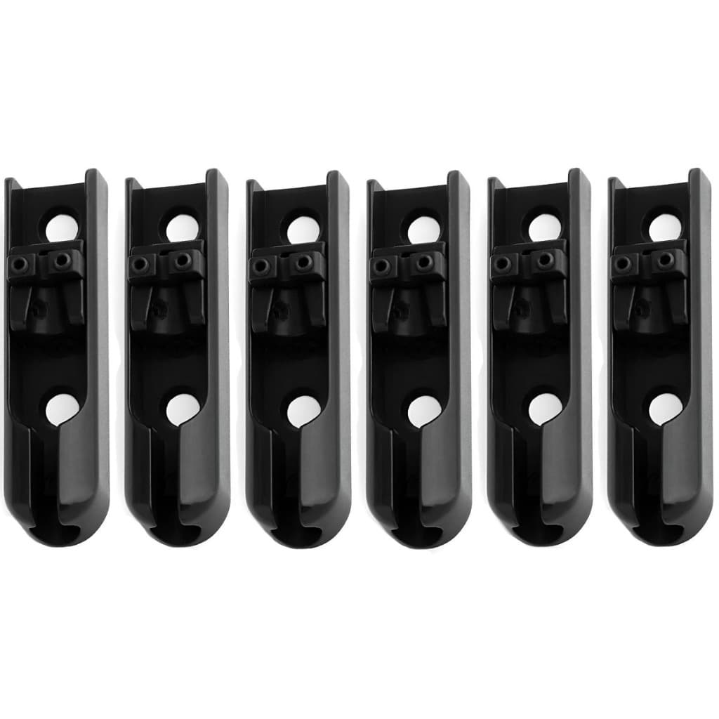 Ponte Para Contra Baixo Individual Saddle 6 Cordas Preta Monorail
