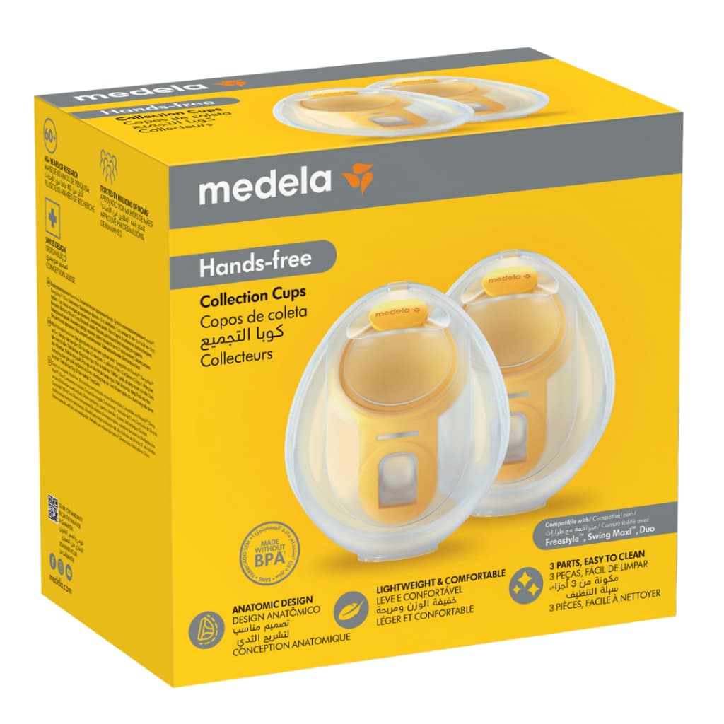 Kit de Extração Mãos Livres Medela Compatível Extrator Elétrico Duplo Swing Maxi 2 conchas coletoras